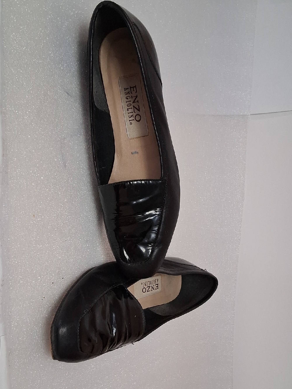 Enzo Angiolini Women's Black Patent & Leather Slip-On Loafers